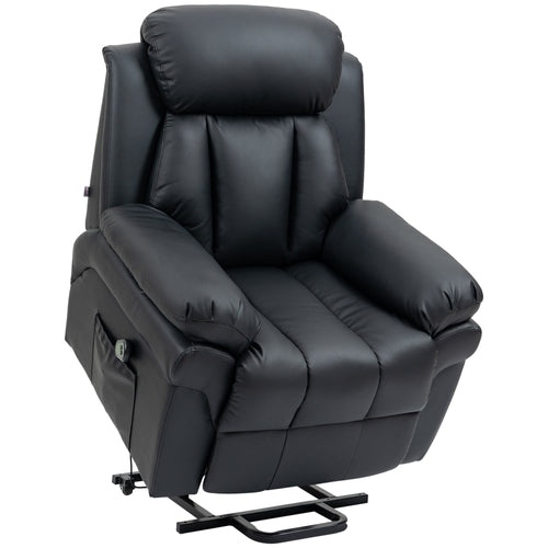 Fauteuil releveur électrique Édouard noir