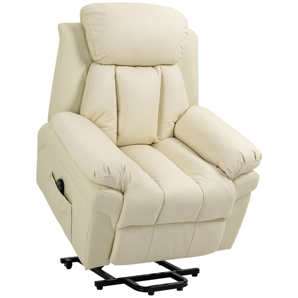 Fauteuil releveur électrique Édouard crème