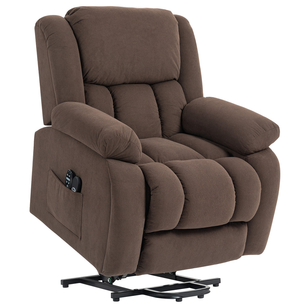 Fauteuil releveur électrique Margaux marron