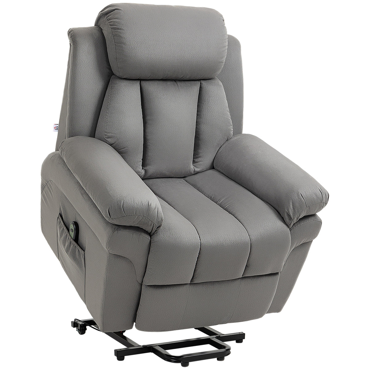 Fauteuil releveur électrique Édouard gris clair